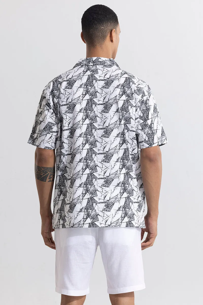 Abstract Triad Black Seersucker Shirt