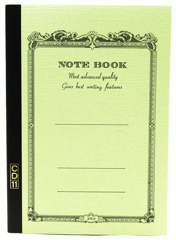 APICA CD A5 Notebook- Green 7mm Ruled
