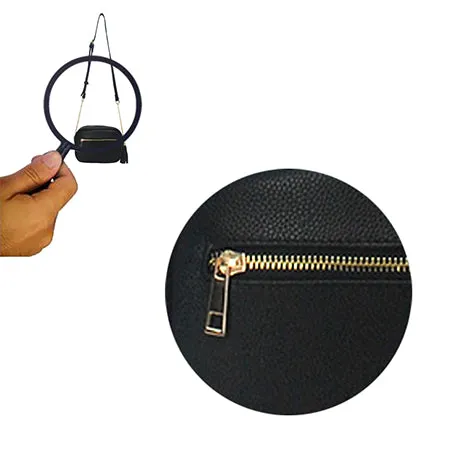 Black Chic Faux Leather NGIL Crossbody Bag