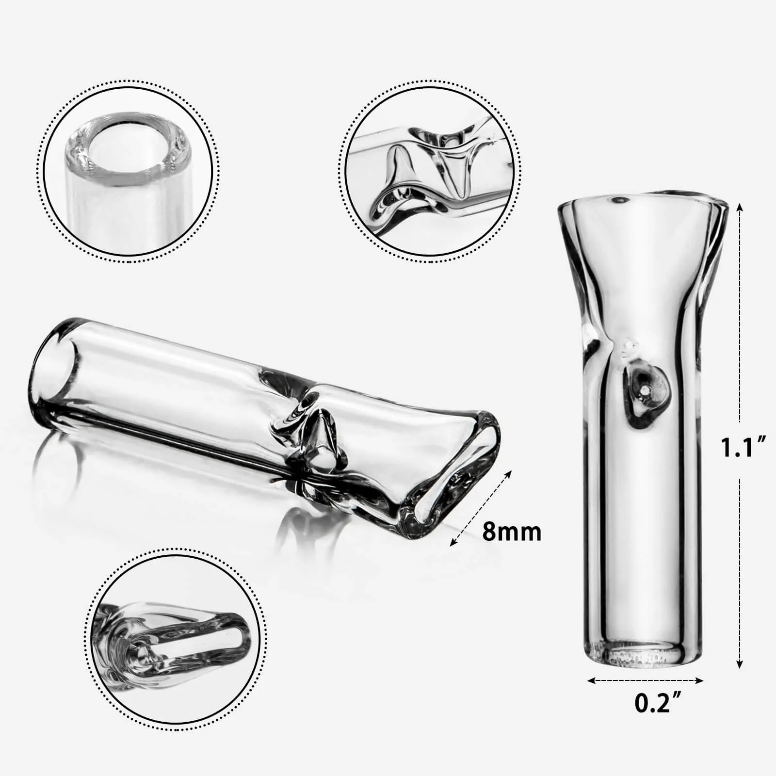 Flat Mouth Blunt Filter Tips - Optimized for Smooth Draws