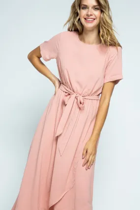 Caroline Maxi Dress in Apricot