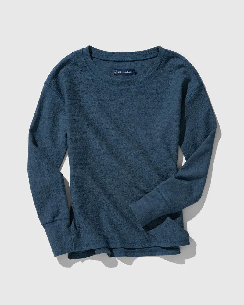 EcoKnit Textured Long-Sleeve Tee