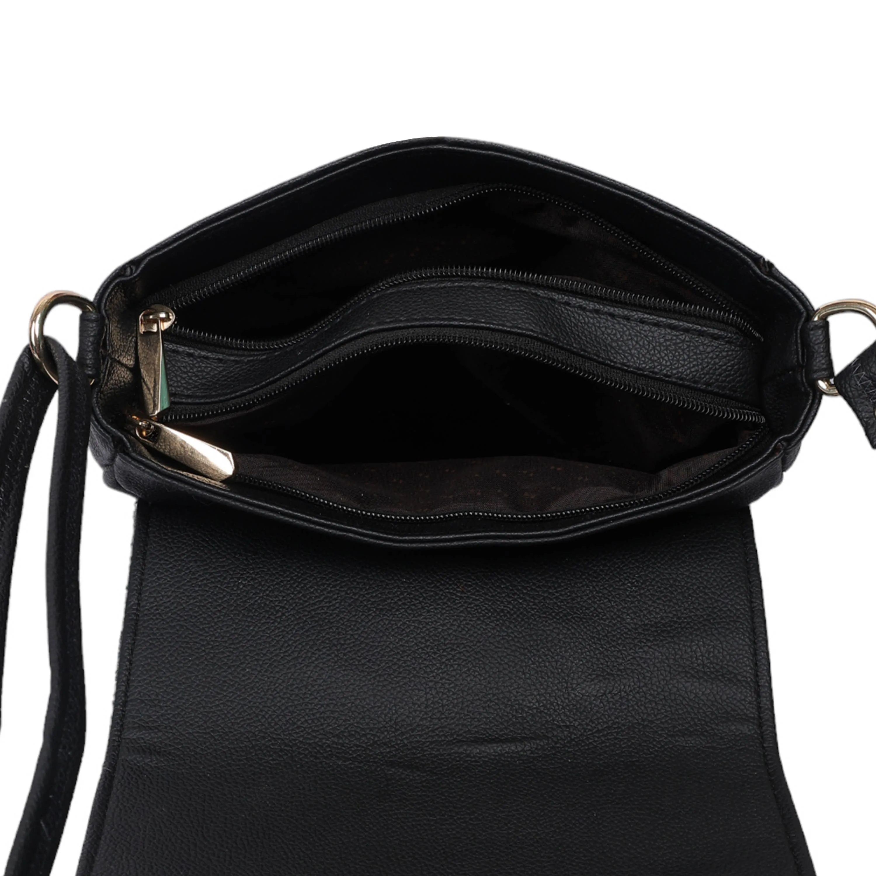 Harris Tweed Cross Body Saddle Bag Green