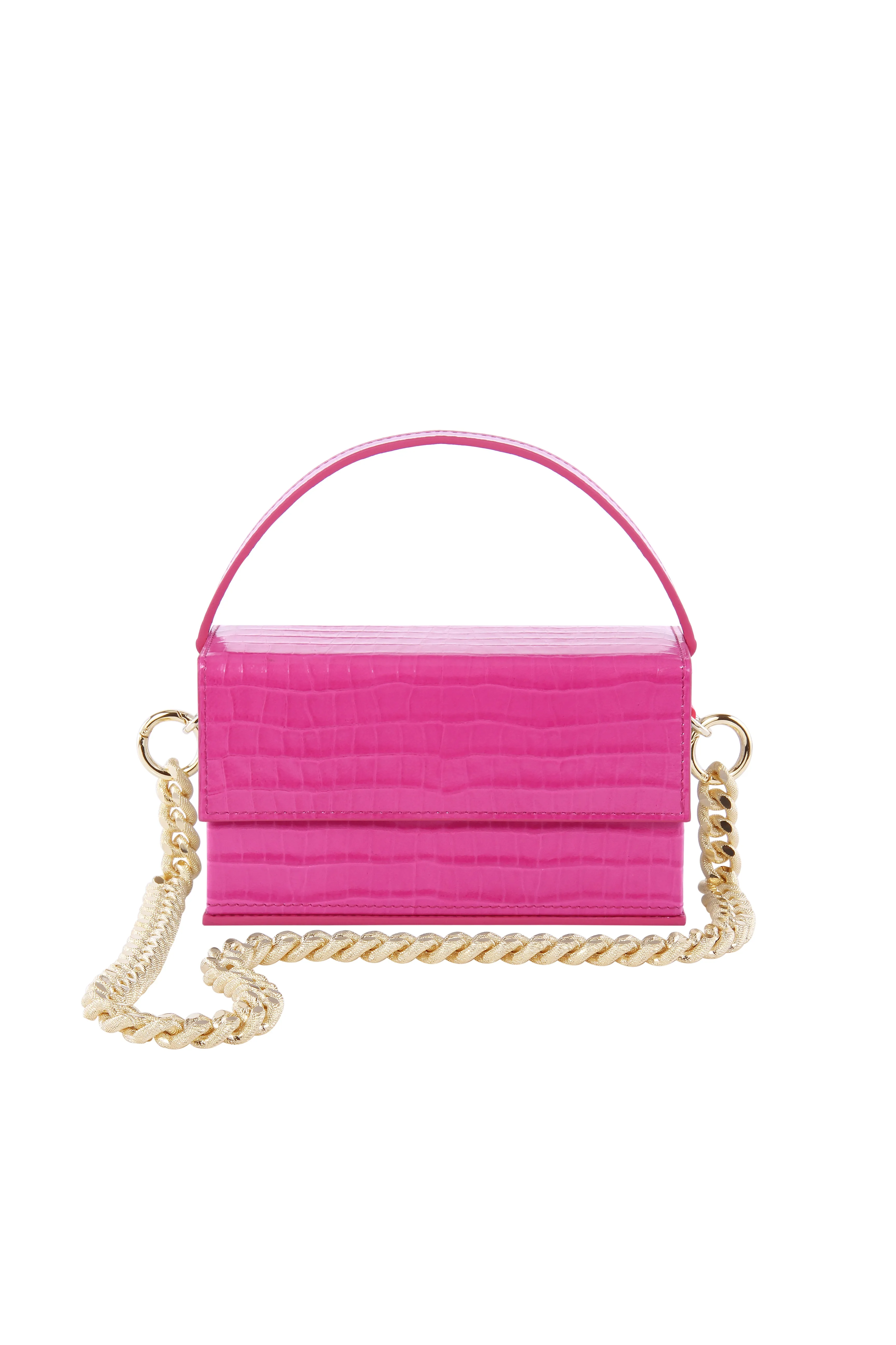 IDA Fuchsia Croc (Medium) with Chain