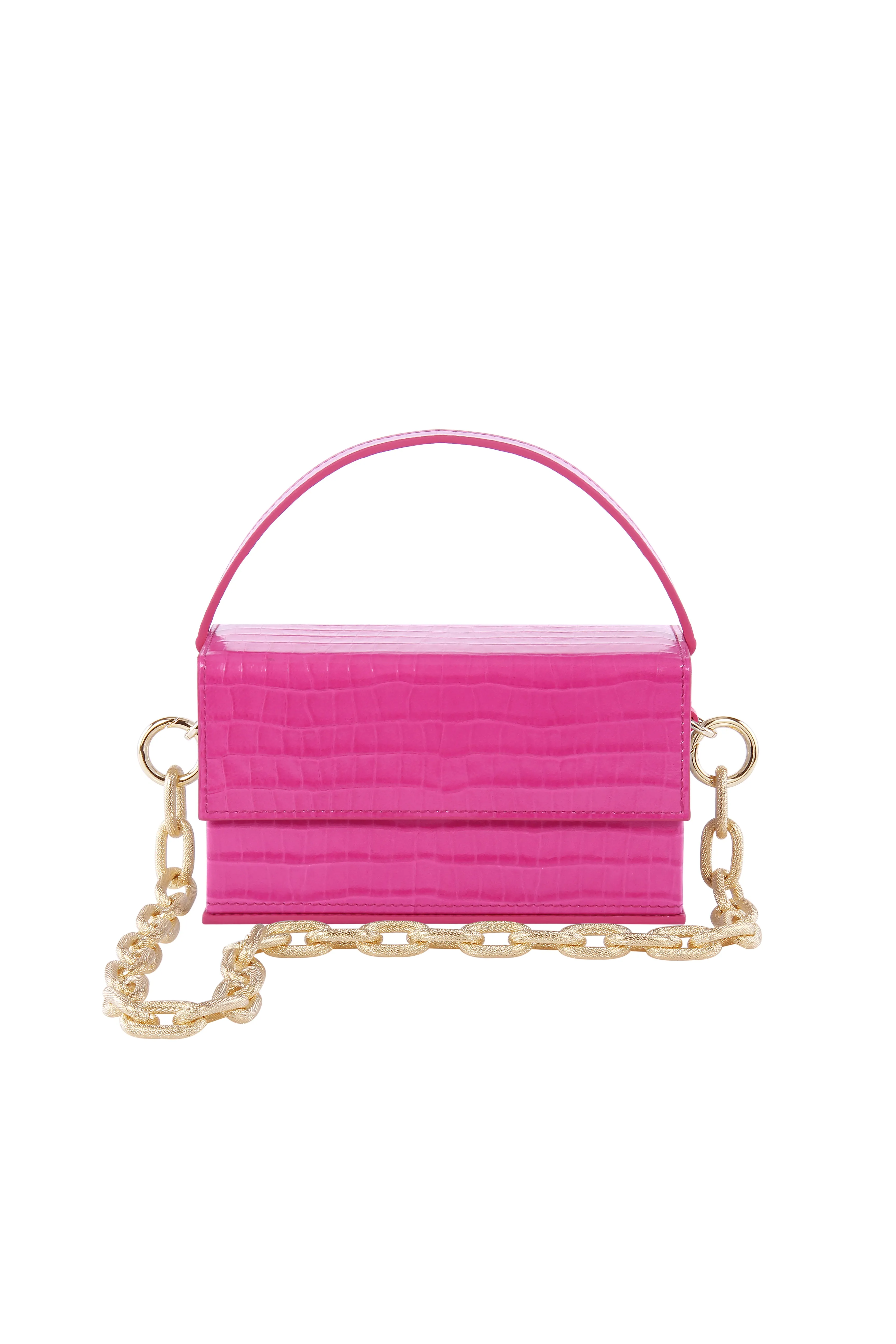 IDA Fuchsia Croc (Medium) with Chain
