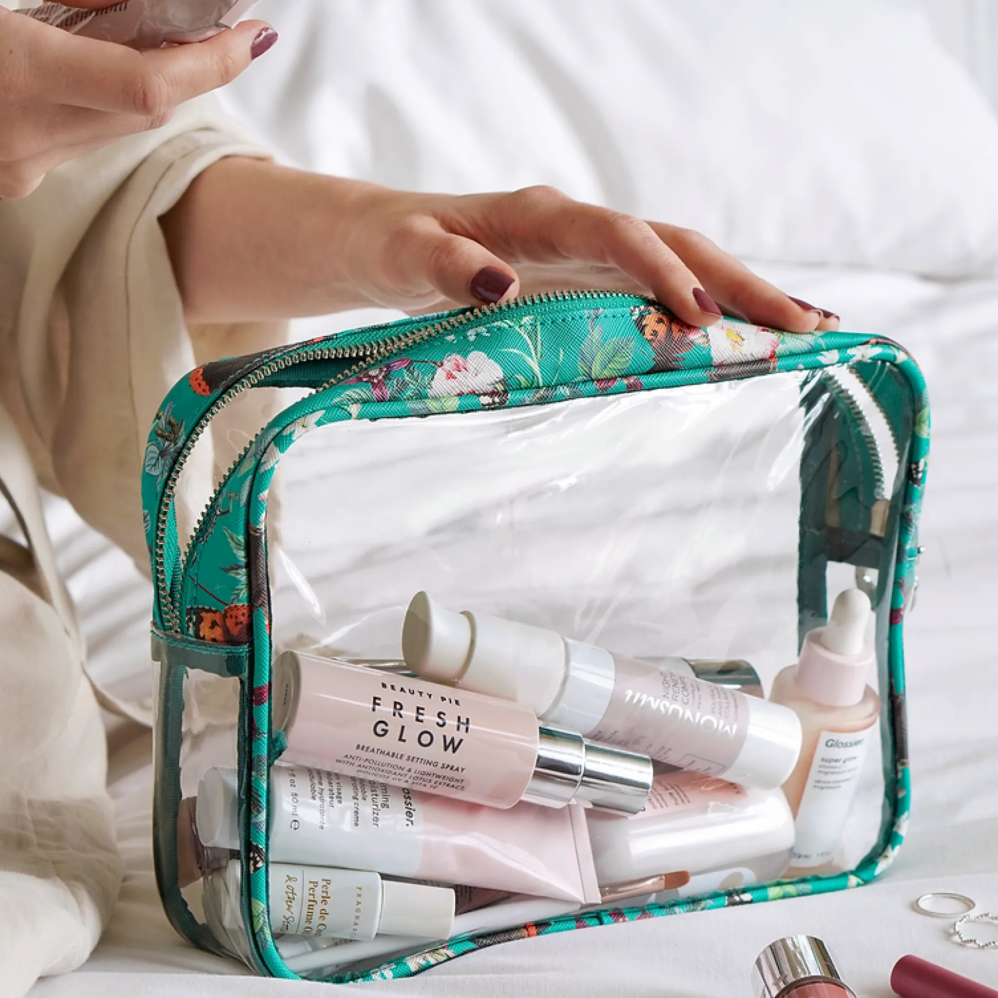 Joana Fulana Reusable Clear Beauty Case | Butterfly Spirit