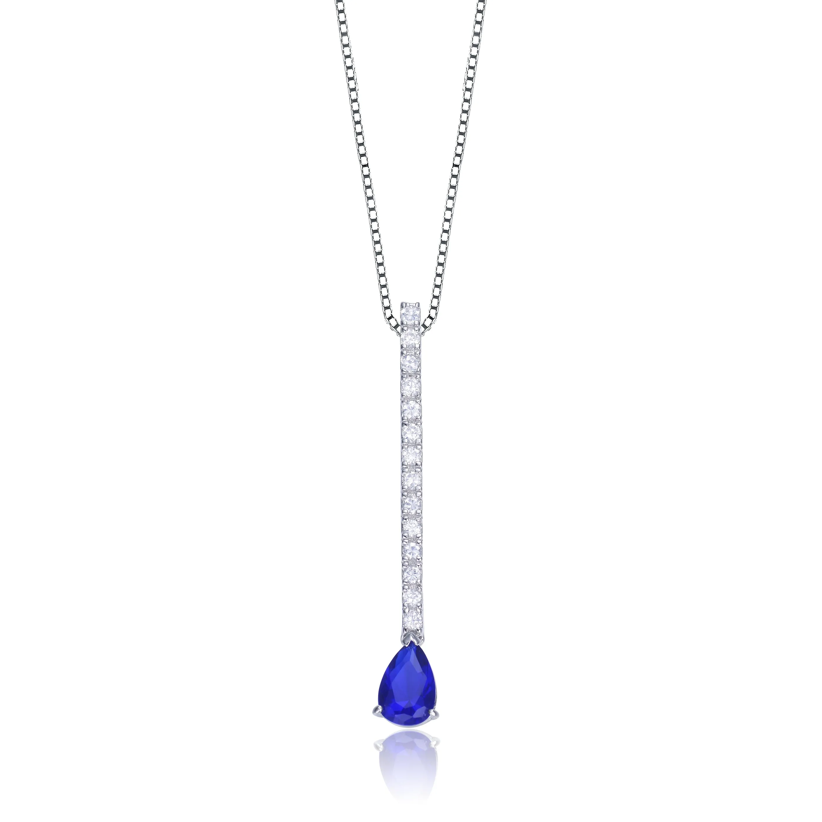 La Roche Purple Linear Drop Necklace