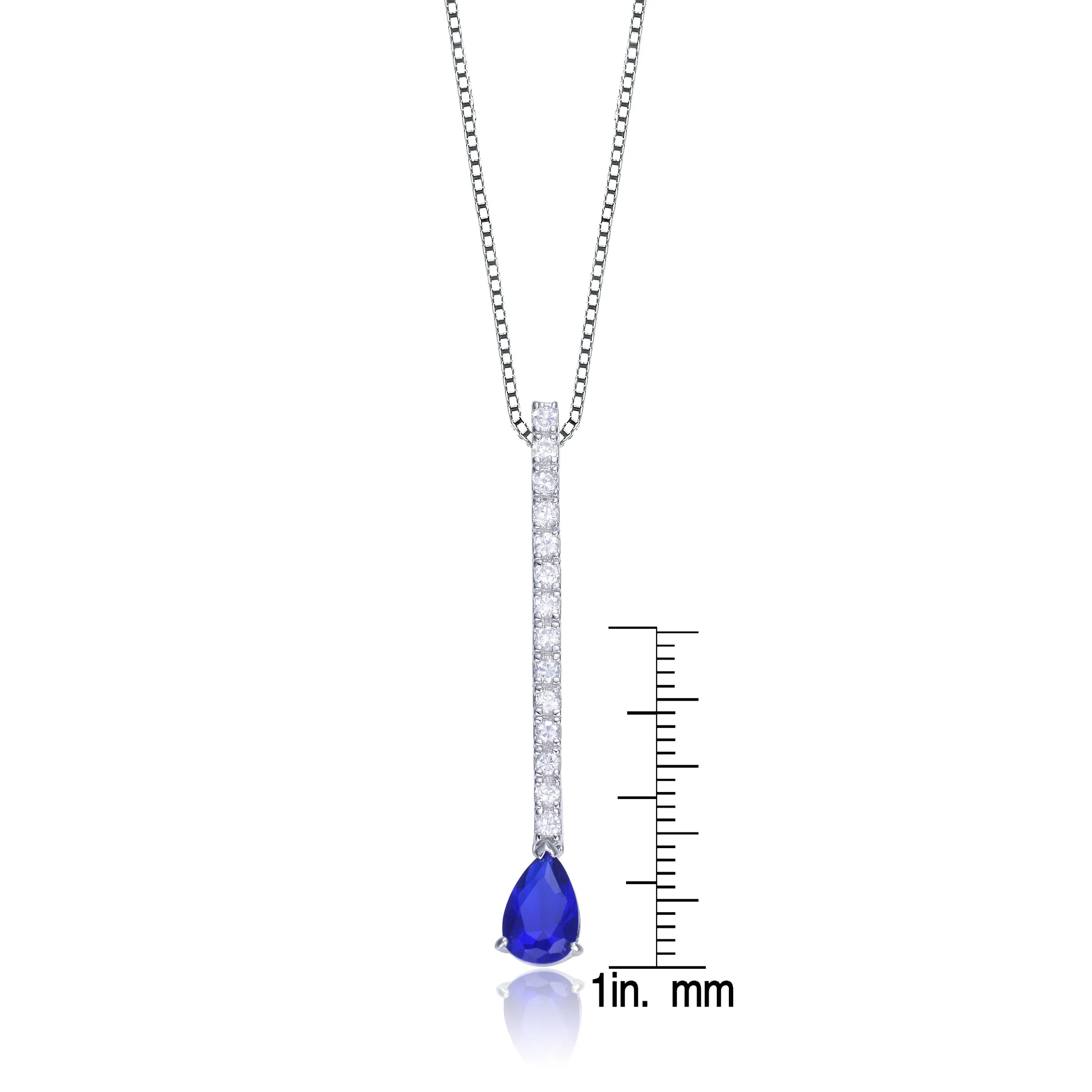 La Roche Purple Linear Drop Necklace