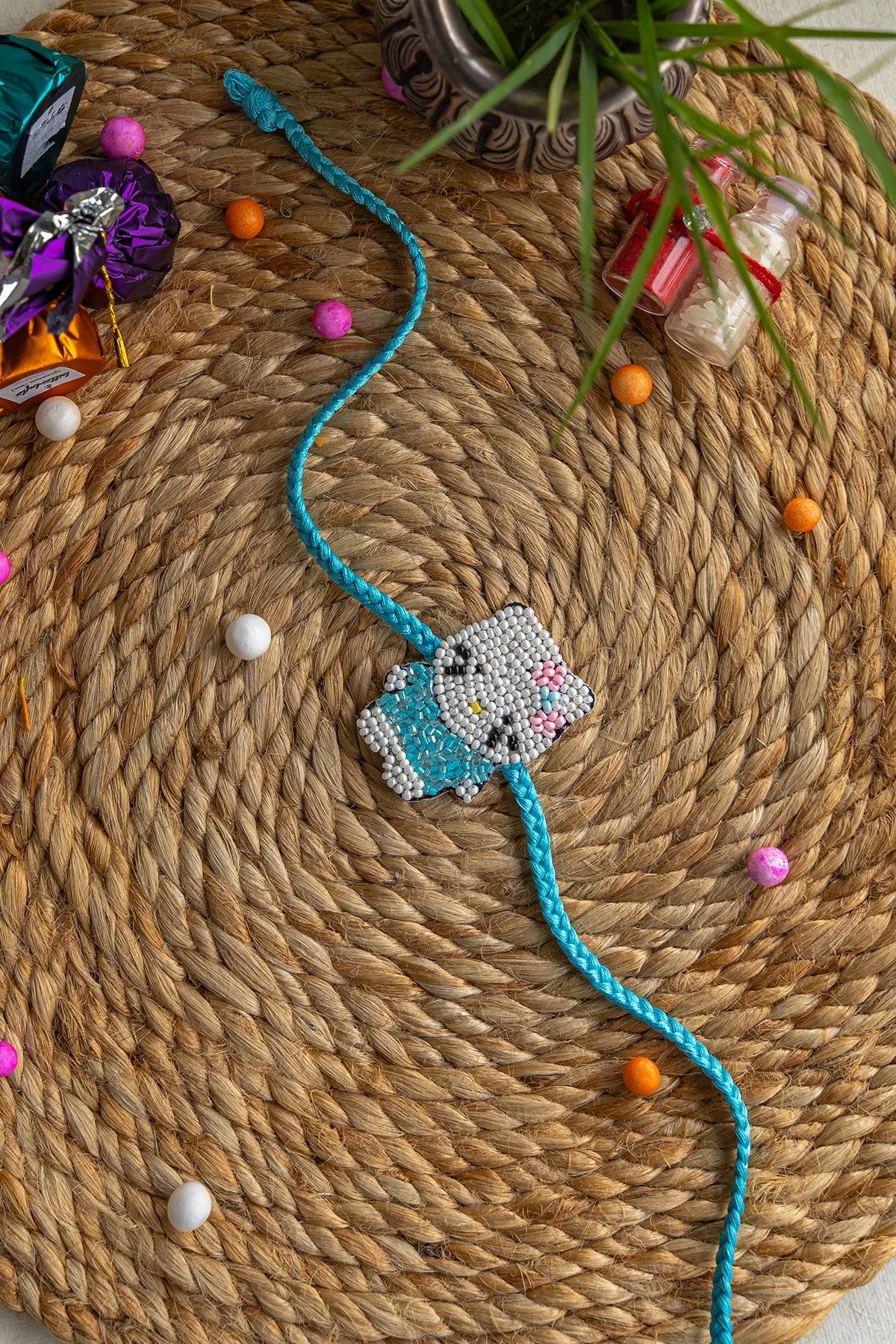 Little Kitten Embroidered Rakhi