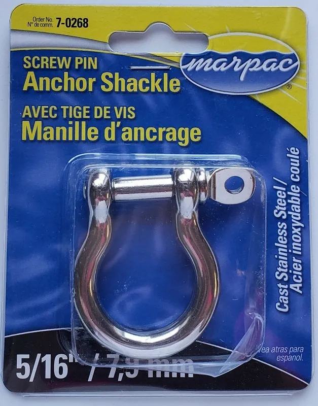 Marpac 5/16 Screw Pin Anchor Shackle 7-0268