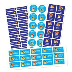 Name labels for School | Yellow Digger