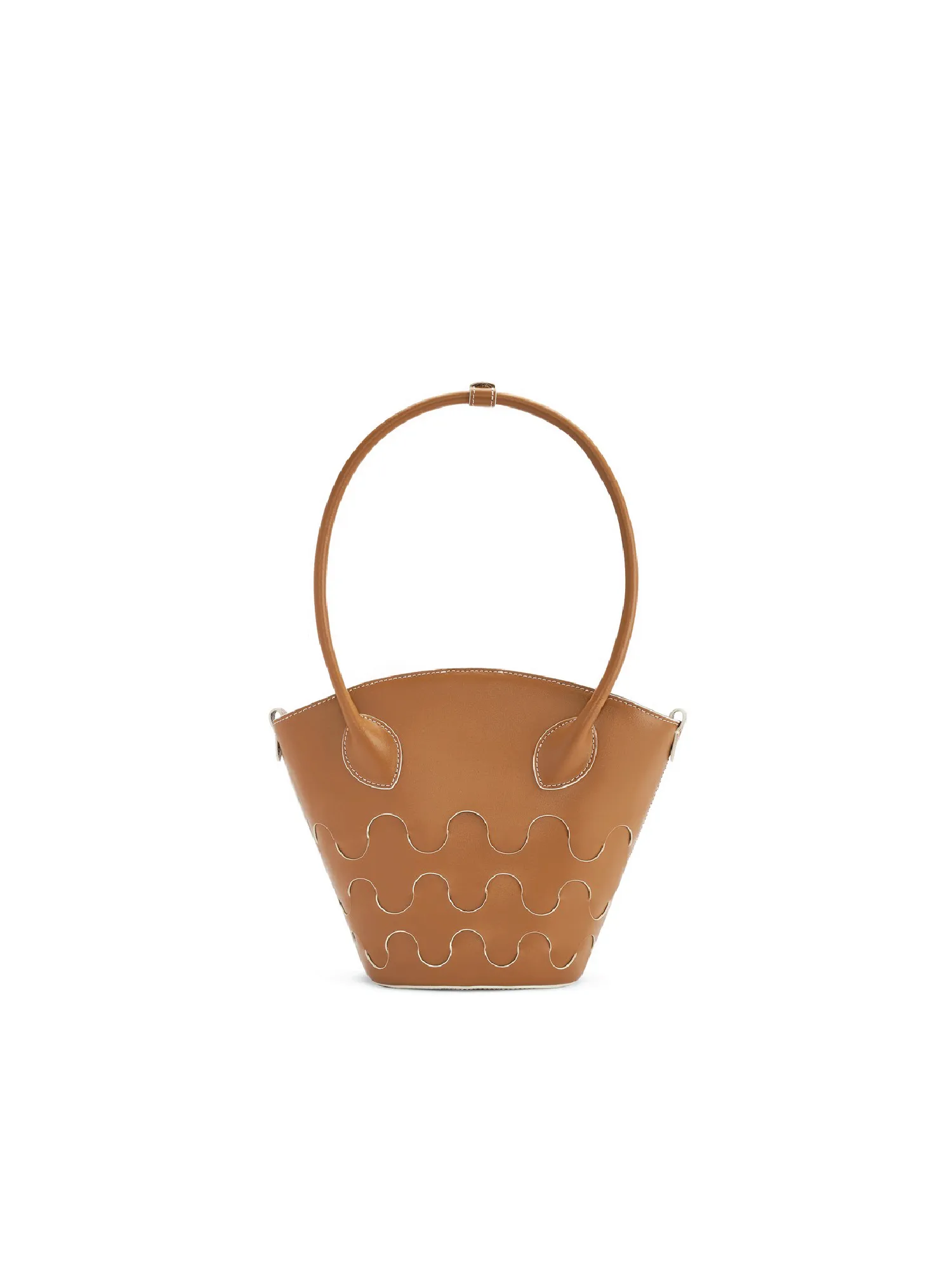 Quilted Impressions Wavy Tote Bag - Brown (Small)