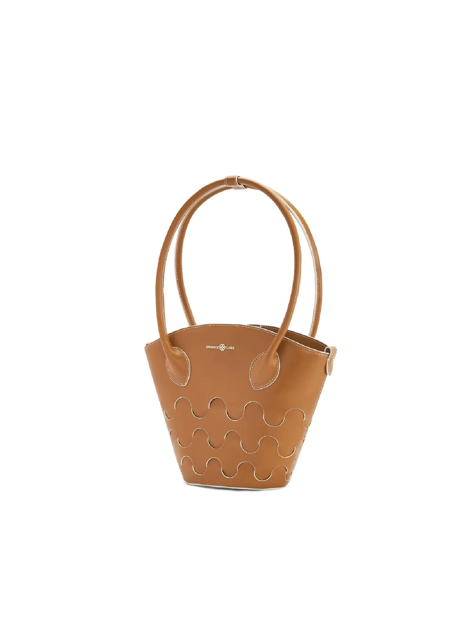Quilted Impressions Wavy Tote Bag - Brown (Small)