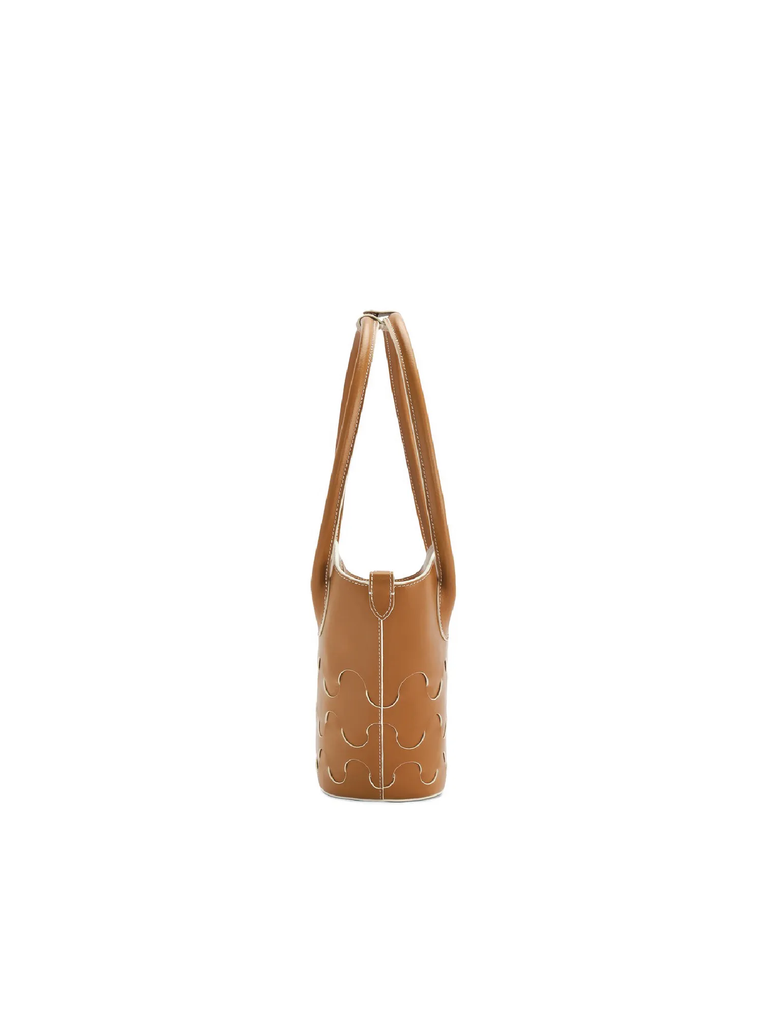 Quilted Impressions Wavy Tote Bag - Brown (Small)