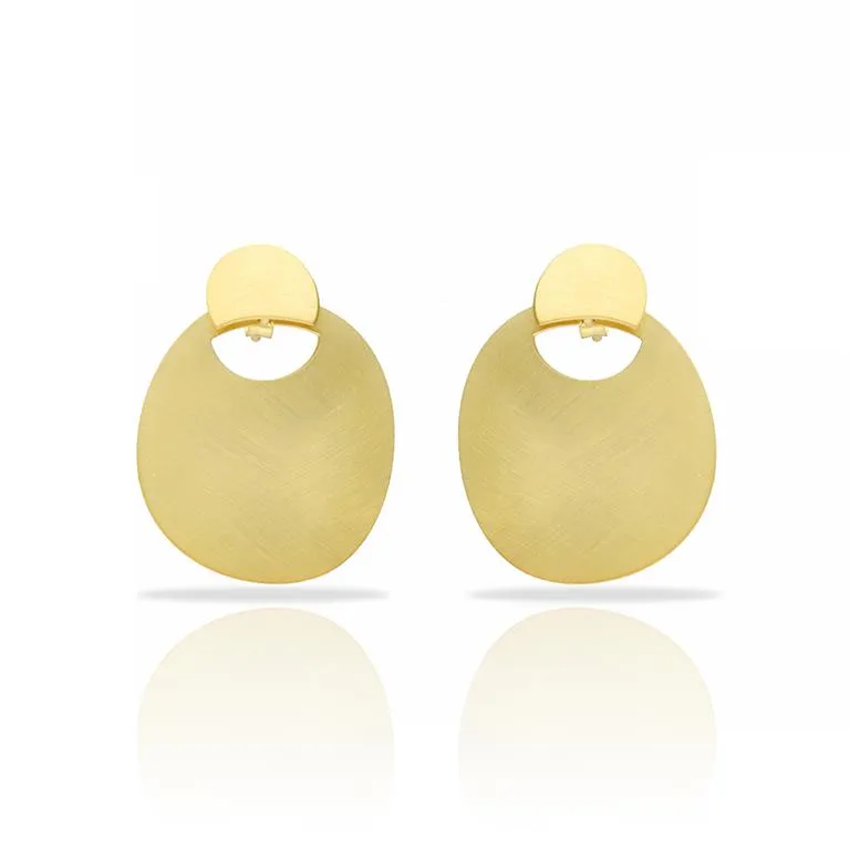 RAS MiniZen Round Gold Earrings