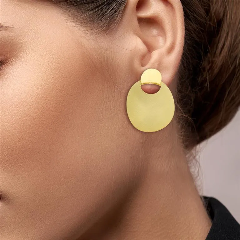 RAS MiniZen Round Gold Earrings