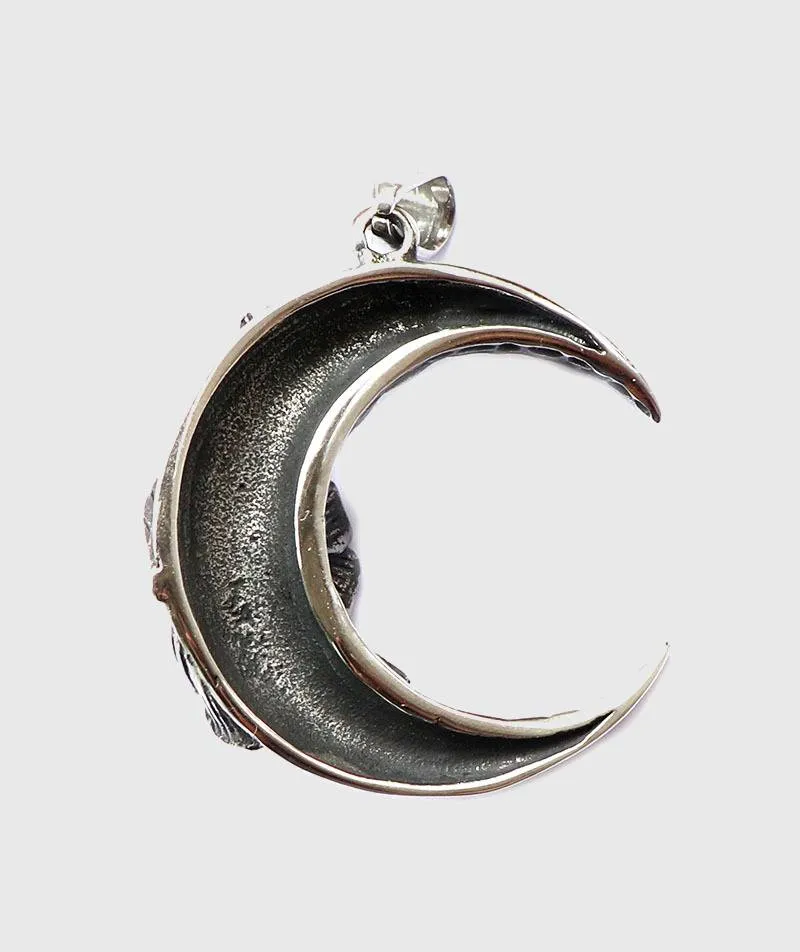 Rose Crescent Moon Necklace