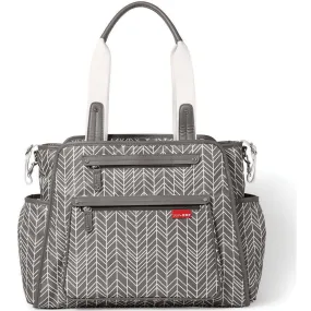 Skip Hop Grand Central Take-it-all Diaper Bag - Grey Feather