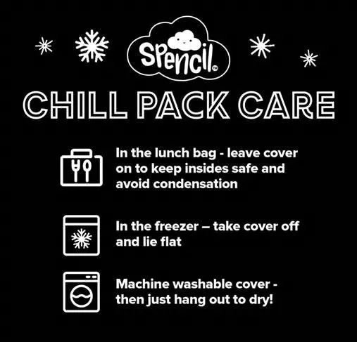 Spencil BIG Cooler Lunch Bag   Chill Pack - Cyber Pop