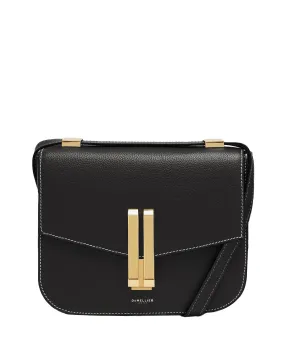 Vancouver Cross Body (Black with Stitching)